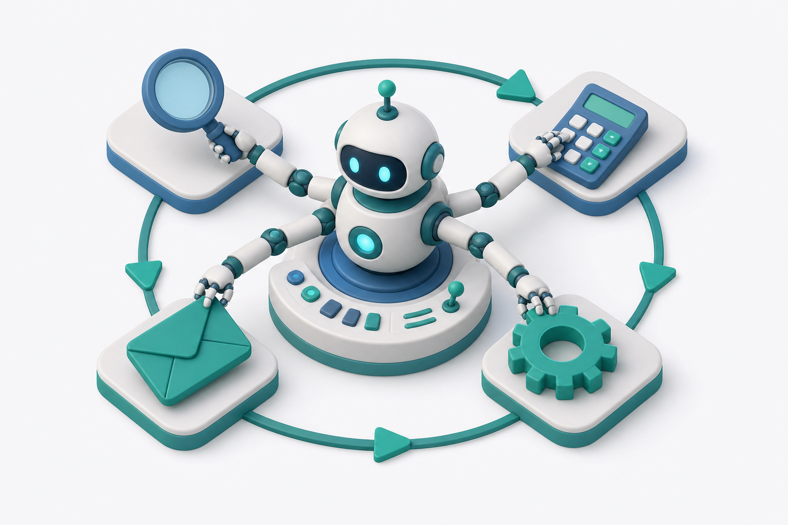 AI 代理（Agent）與工具使用 illustration